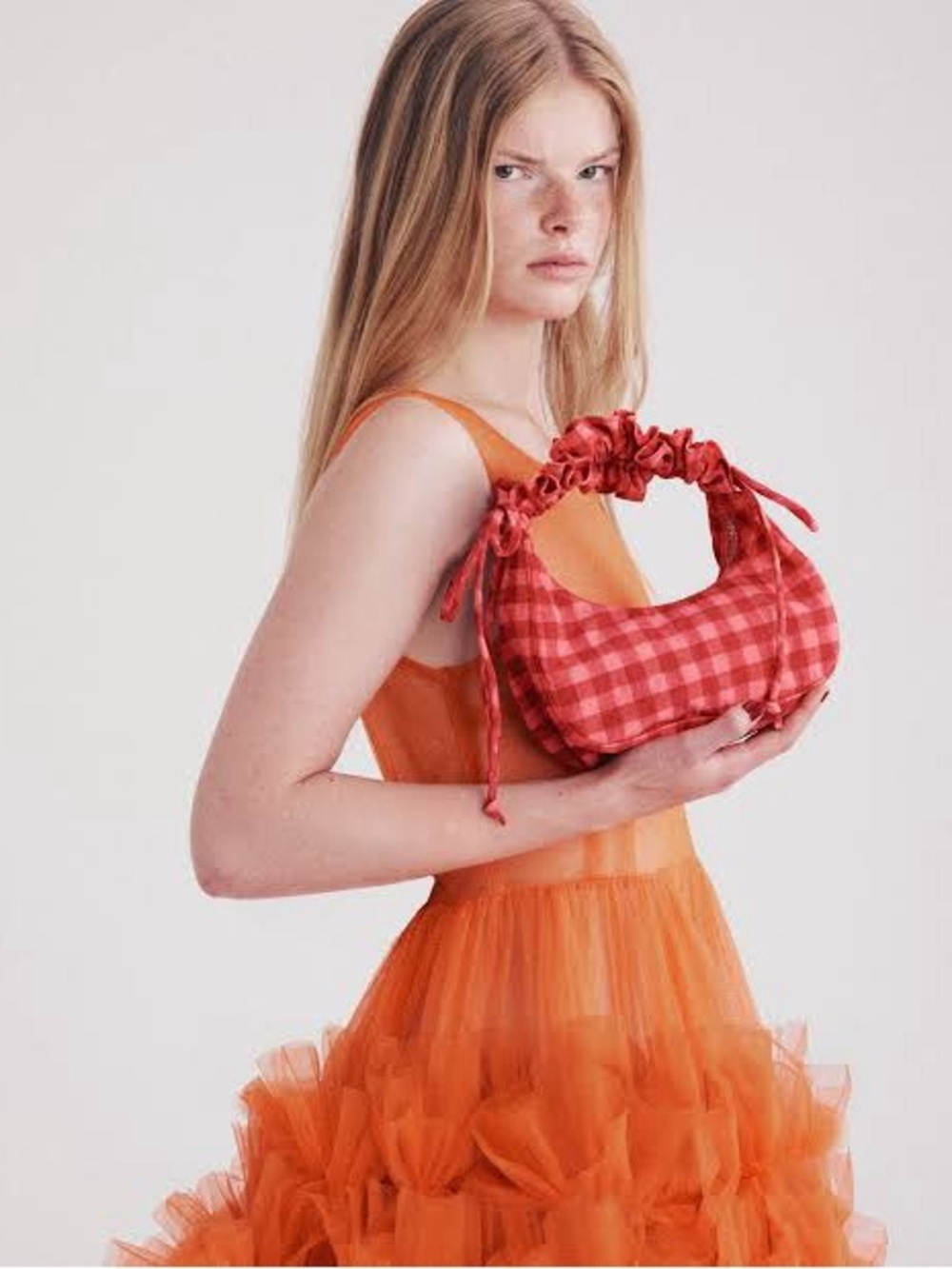 Molly Goddard X Baggu mini ruffle crescent bag - NWT